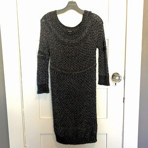 A Pea In The Pod Metallic Sweater Dress